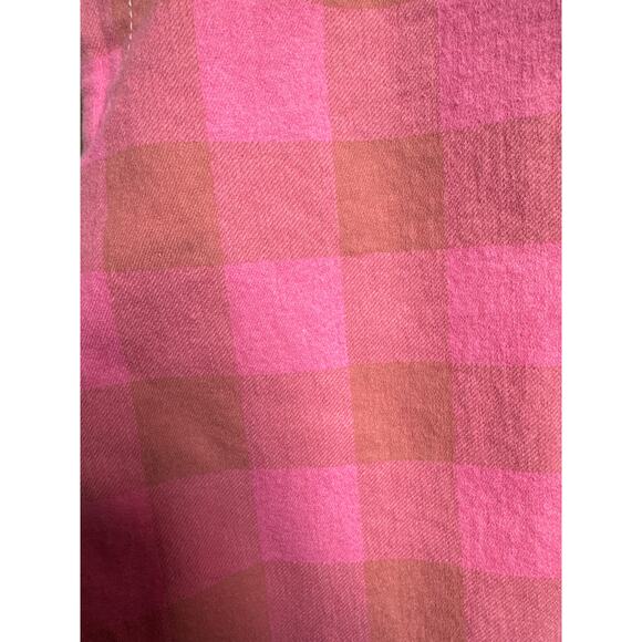 Collectif Vintage retro pink plaid high waisted pants size small - Picture 10 of 10
